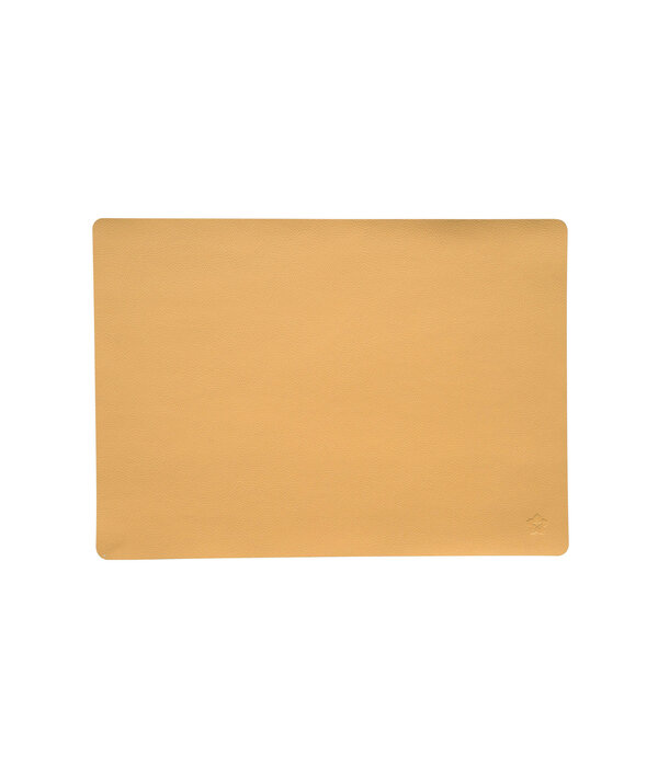 Jazz sonne (SN) lederlook rechthoekige placemats per 6