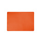 Jazz orange (OR) lederlook rechthoekige placemats per 6