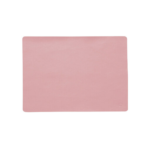 Jazz nude (ND) lederlook rechthoekige placemats per 6