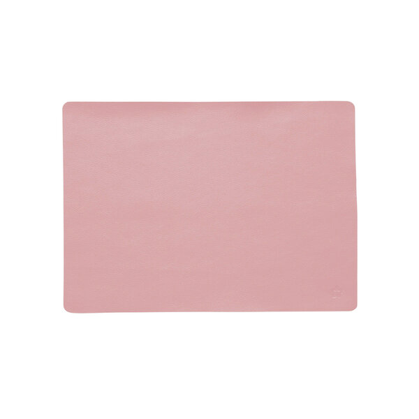 Jazz nude (ND) lederlook rechthoekige placemats per 6
