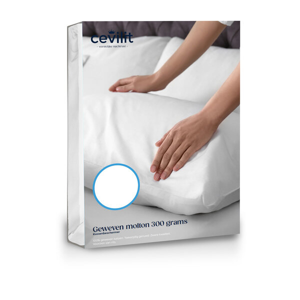 molton kussensloop (dunnere kwaliteit, 2 stuks)