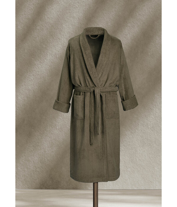 De Witte Lietaer falcon badjas Etrusk  (bruintint)