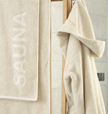 Cawö dames badjas met kapuchon roomwit (natur), Sauna 846 (33)