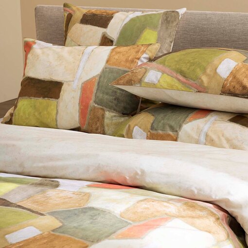 Designers Guild dekbedovertrek Clay Collage terracotta 200TC