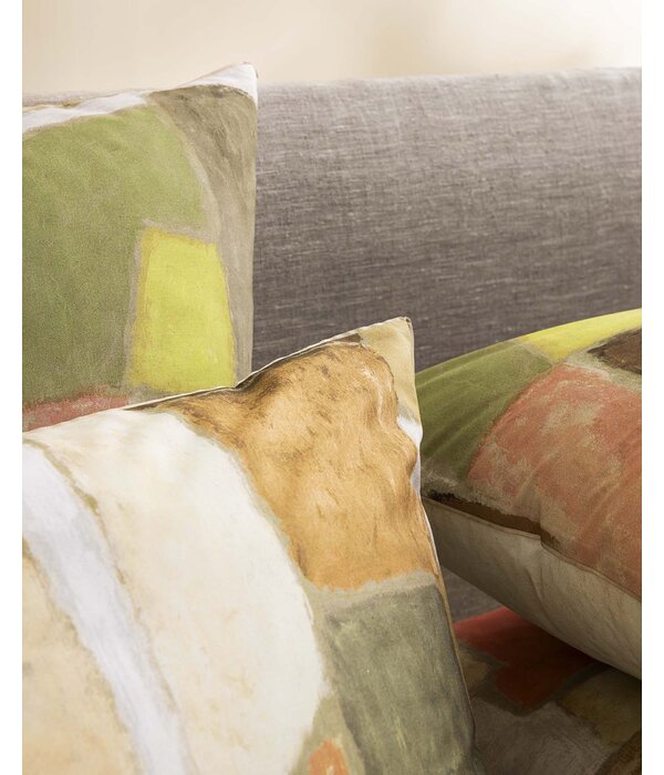 Designers Guild dekbedovertrek Clay Collage terracotta, 200TC