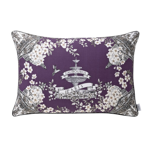 Alexandre Turpault - Fauborg prunelle/eggplant violet kussenhoes (linnen)
