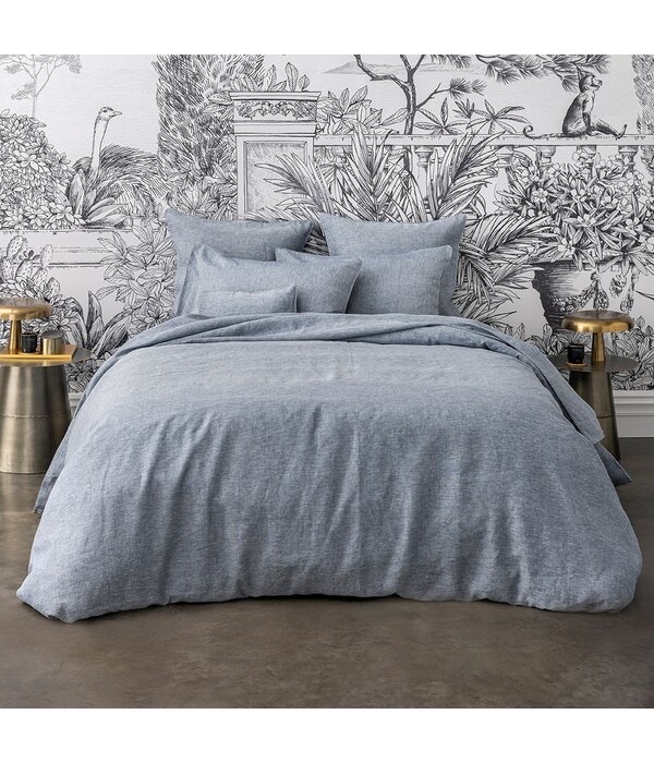 Alexandre Turpault Jouvence marine dekbedovertrek, 100% hennep, vanaf