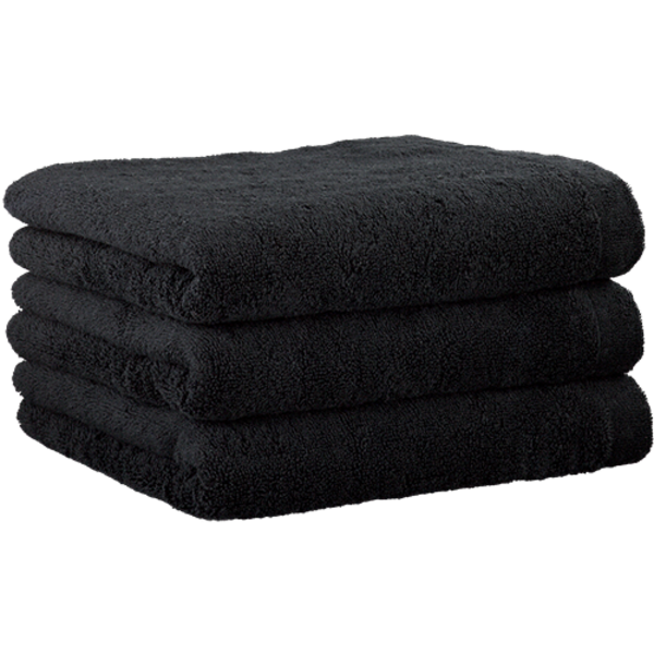 zwarte handdoekenlijn Lifestyle noir, uni 7007 (906)