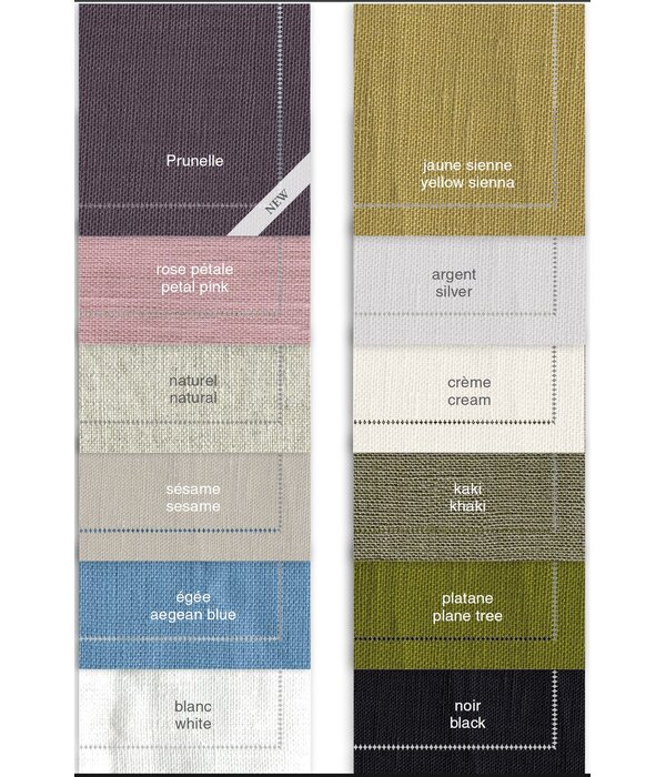 Alexandre Turpault Florence, 100% linnen met een ajourrand en een vlekwerende finish