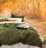 De Witte Lietaer dekbedovertrekset Olivia (uni) khaki 200 TC