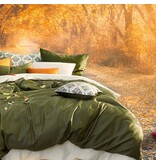 De Witte Lietaer dekbedovertrekset Olivia (uni) khaki 200 TC