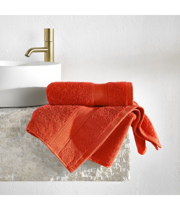 De Witte Lietaer handdoeken Stephanie tiger - burnt orange tint