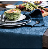 Le Jacquard Français tafellinnen Vegetal mood blue