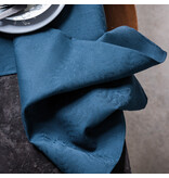 Le Jacquard Français gecoat tafellinnen Vegetal mood blue, 100% katoen, vanaf