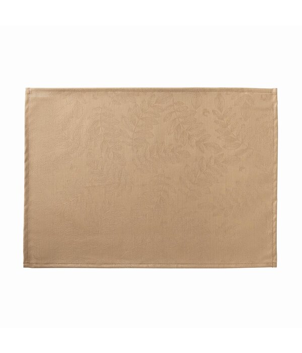Le Jacquard Français tafellinnen Vegetal mood brown