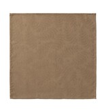 Le Jacquard Français gecoat tafellinnen Vegetal mood brown, 100% katoen, vanaf