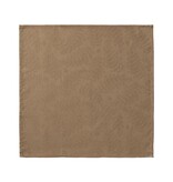 Le Jacquard Français gecoat tafellinnen Vegetal mood brown, 100% katoen, vanaf