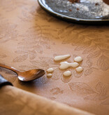 Le Jacquard Français gecoat tafellinnen Vegetal mood brown, 100% katoen, vanaf