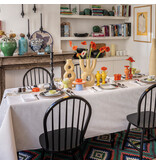 Le Jacquard Français gecoat tafellinnen Vegetal mood white, 100% katoen, vanaf