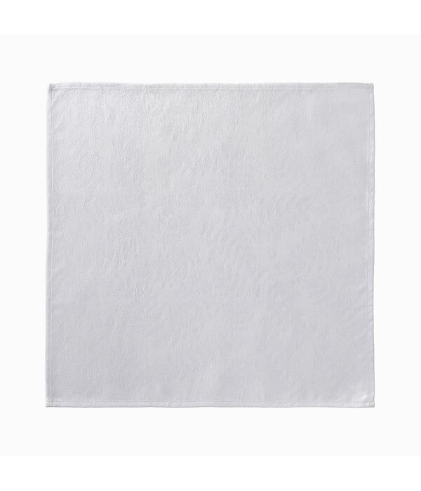 Le Jacquard Français gecoat tafellinnen Vegetal mood white, 100% katoen, vanaf