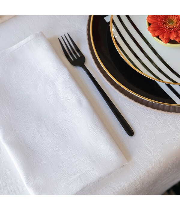 Le Jacquard Français tafellinnen Vegetal mood white