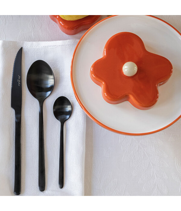 Le Jacquard Français tafellinnen Vegetal mood white