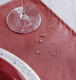 Le Jacquard Français gecoat tafellinnen Vegetal mood goji, 100% katoen, vanaf