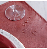 Le Jacquard Français gecoat tafellinnen Vegetal mood goji, 100% katoen, vanaf