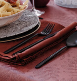 Le Jacquard Français gecoat tafellinnen Vegetal mood goji, 100% katoen, vanaf