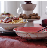 Le Jacquard Français gecoat tafellinnen Vegetal mood goji, 100% katoen, vanaf