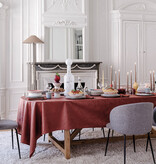 Le Jacquard Français gecoat tafellinnen Vegetal mood goji, 100% katoen, vanaf