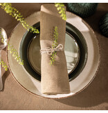 Le Jacquard Français gecoat tafellinnen Vegetal mood avocat, 100% katoen, vanaf