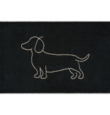 Cawö badmat We Love Dogs 50x80 cm schwarz/beige 6248/93