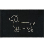 Cawö badmat We Love Dogs 50x80 cm schwarz/beige 6248/93