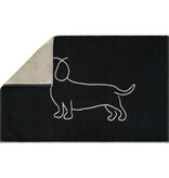 Cawö badmat We Love Dogs 50x80 cm schwarz/beige 6248/93