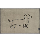 Cawö badmat We Love Dogs 50x80 cm schwarz/beige 6248/93