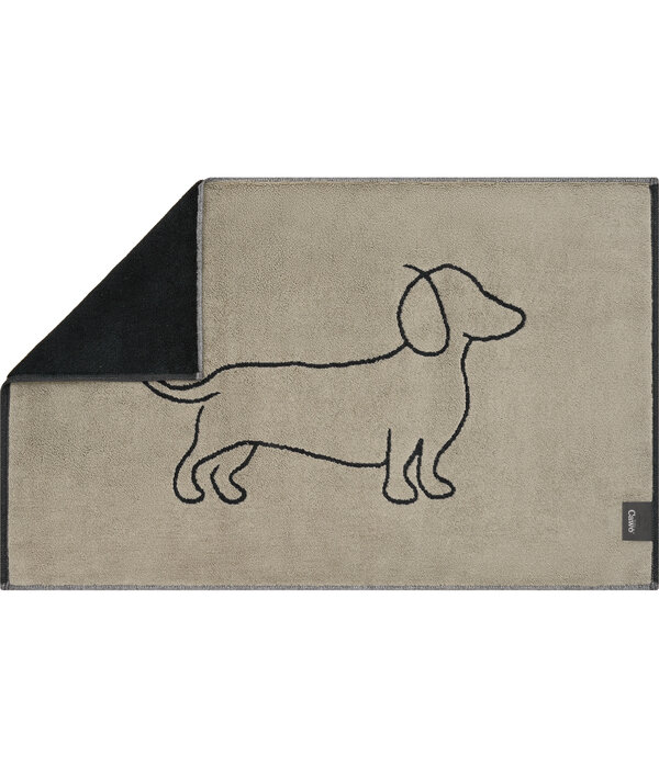 Cawö badmat We Love Dogs 50x80 cm schwarz/beige 6248/93