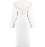 Cawö dames badjas met capuchon, 825 (wit 67)