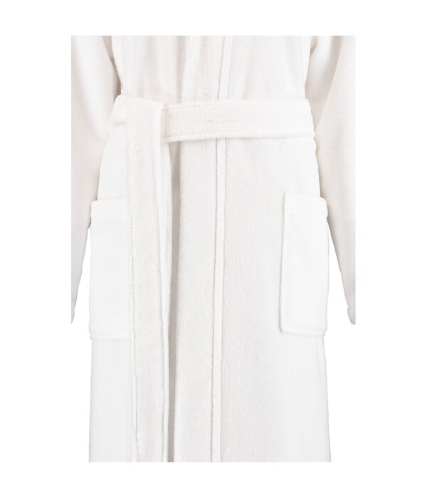 Cawö dames badjas met capuchon, 825 (wit 67)