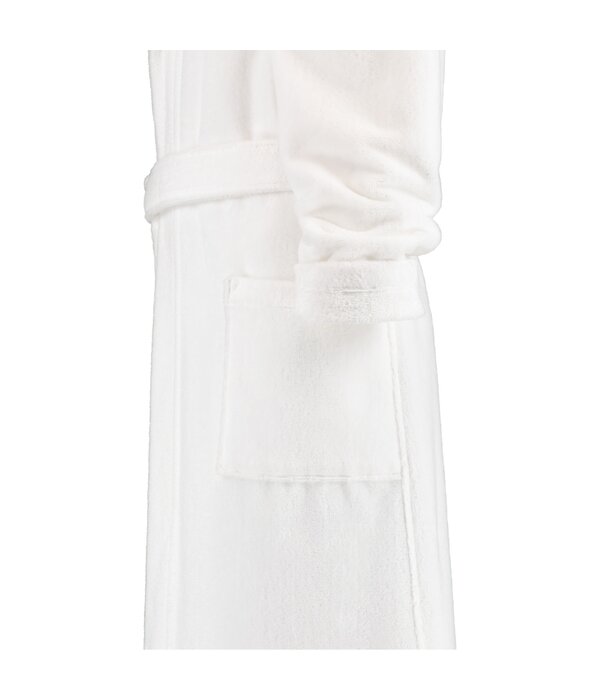 Cawö dames badjas met capuchon, 825 (wit 67)