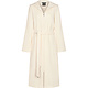 roomwitte dames badjas met rits en capuchon 837 (33 champagner)