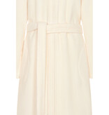 Cawö dames badjas roomwit met rits & capuchon, 837 (33 champagner)