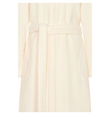 Cawö dames badjas roomwit met rits & capuchon, 837 (33 champagner)