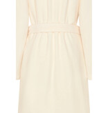 Cawö dames badjas roomwit met rits eb capuchon, 837 (33 champagner)