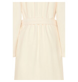 Cawö dames badjas roomwit met rits eb capuchon, 837 (33 champagner)