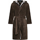 bruine heren badjas met kapuchon (mokka), Doubleface 831 (31)