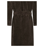 Cawö heren badjas met kapuchon bruin (mokka), Doubleface 831 (31)