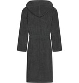 Cawö heren badjas met kapuchon donker grijs, Sauna Time 833, basalt (77)