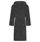 Cawö heren badjas met kapuchon donker grijs, Sauna Time 833, basalt (77)