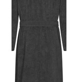 Cawö heren badjas met kapuchon donker grijs, Sauna Time 833, basalt (77)